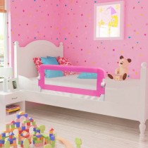 Hommoo Barrière de lit pour enfants 102 x 42 cm Rose HDV00025 Pas cher
