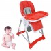 Chaise Haute pour Bébé, Chaise Pliante pour Bébé, Rouge, Taille déployée: 105 x 75 x 60 cm Pas cher
